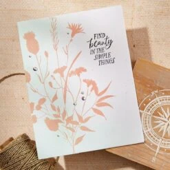 Field Notes Sentiments Clear Stamp Set From The Field Notes Collection -Woodland Scenics Shop BP 229 Field Notes Bloom Wildly Project 3 81912416 3d90 48f6 86d4 672ad0b48b45