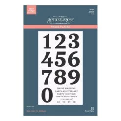 Bold Color Mix Numbers BetterPress Plates And Die Bundle 39 Bold Color Mix Numbers BetterPress Plates And Die Bundle -Woodland Scenics Shop BP 243 Color Mix Celebrations Bold Color MIx Numbers Pac