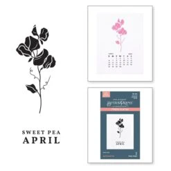 April Sweet Pea Press Plates From The Florals Through The Year Collection