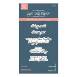 Valentine Happy Hour Sentiments BetterPress Plate & Die Set From The Love On The Rocks Collection 16 Valentine Happy Hour Sentiments BetterPress Plate & Die Set From The Love On The Rocks Collection -Woodland Scenics Shop BP 257 Love on the Rocks Valentine Happy Hour Sentiments Pac