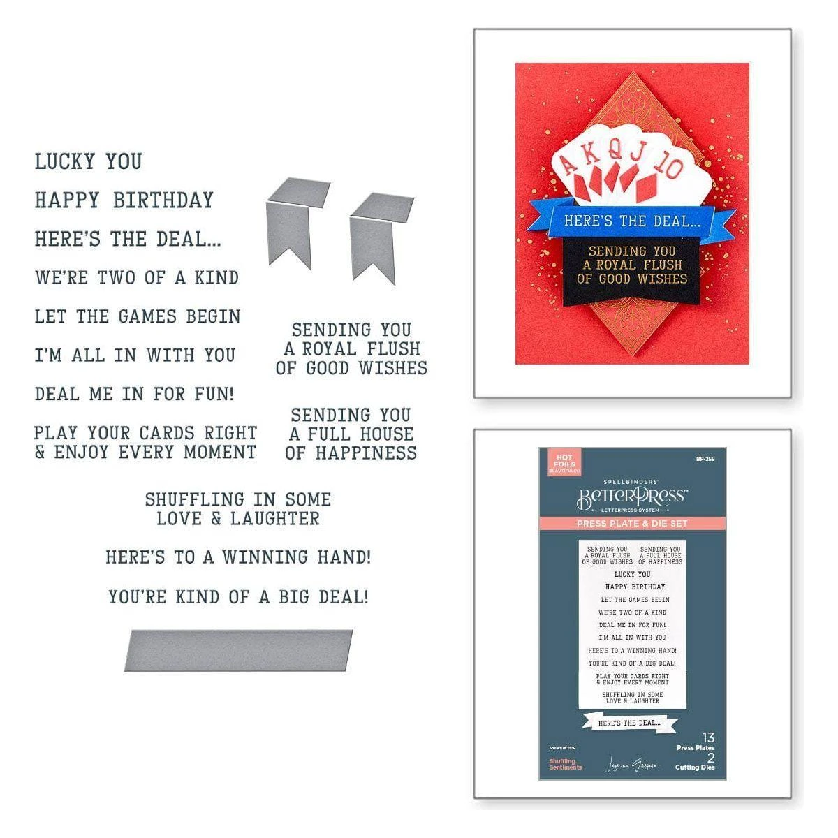 Shuffling Sentiments Press Plate & Die Set From The Jack Of All Trades Collection By Jaycee Gaspar 1 Shuffling Sentiments Press Plate & Die Set From The Jack Of All Trades Collection By Jaycee Gaspar