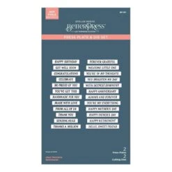 Ideal Moments Press Plate & Die Set From The Vivid Expressions Collection 20 Ideal Moments Press Plate & Die Set From The Vivid Expressions Collection -Woodland Scenics Shop BP 261 Vivid Expressions Ideal Moments Sentiments Pac