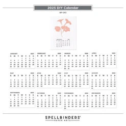 2025 DIY Calendar Press Plates And DIY Easel BetterPress Dies Bundle From The Florals Through The Year Collection 31 2025 DIY Calendar Press Plates And DIY Easel BetterPress Dies Bundle From The Florals Through The Year Collection -Woodland Scenics Shop BP 263 2025DIYCalendar