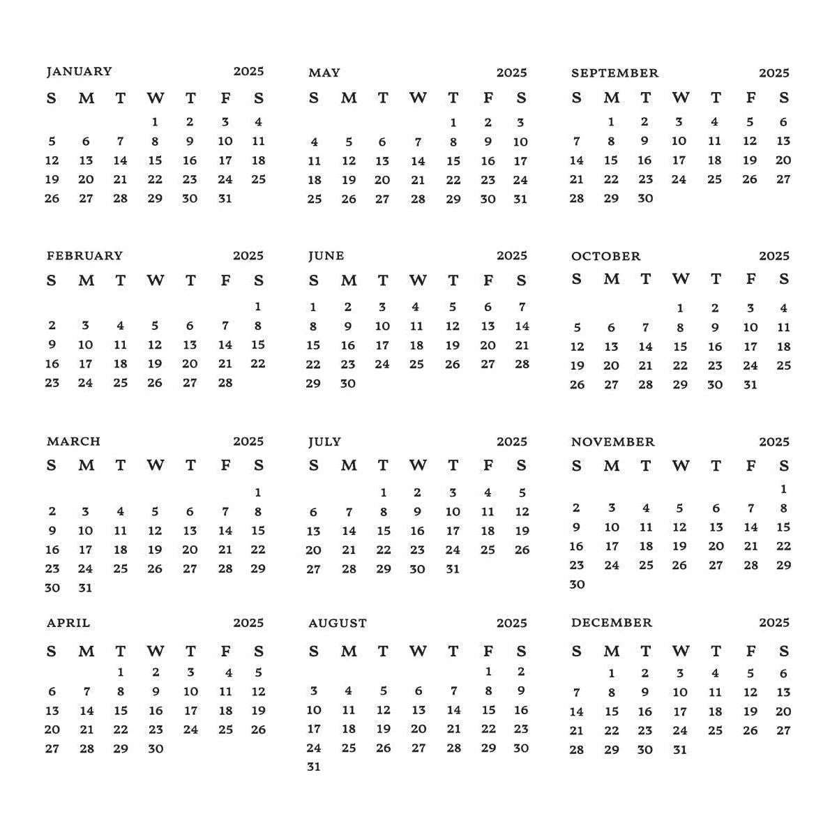 2025 DIY Calendar Press Plates And DIY Easel BetterPress Dies Bundle From The Florals Through The Year Collection 13 2025 DIY Calendar Press Plates And DIY Easel BetterPress Dies Bundle From The Florals Through The Year Collection - Image 13