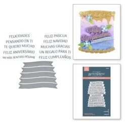 Spanish Sentiments BetterPress Plate & Die Set From The International Sentiments Collection