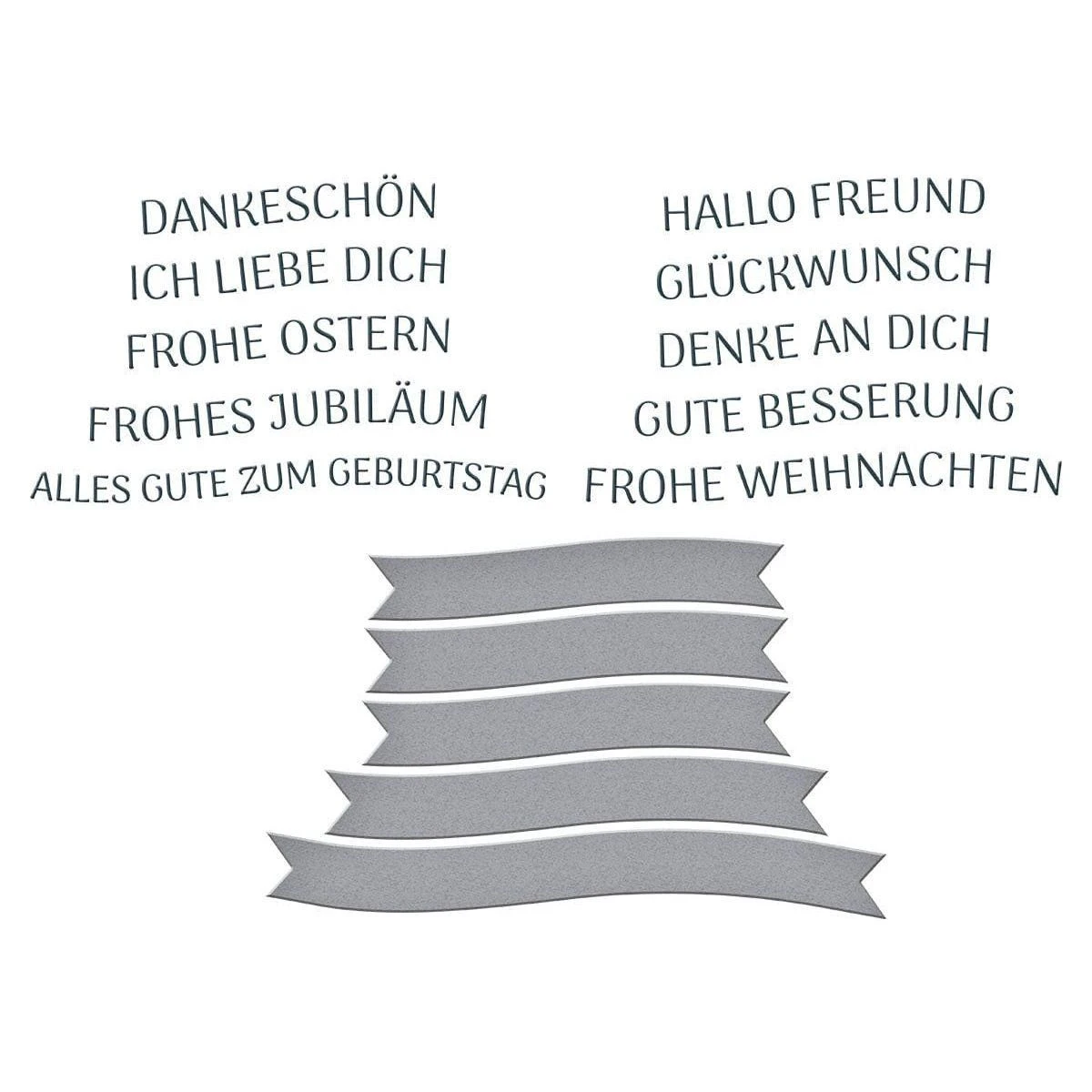 German Sentiments BetterPress Plate & Die Set From The International Sentiments Collection 3 German Sentiments BetterPress Plate & Die Set From The International Sentiments Collection - Image 3