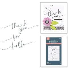 Sweeping Script Sentiments Press Plates From The Vivid Expressions Collection