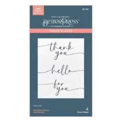 Sweeping Script Sentiments Press Plates From The Vivid Expressions Collection -Woodland Scenics Shop BP 268 Vivid Expressions Sweeping Script Sentiments Pac