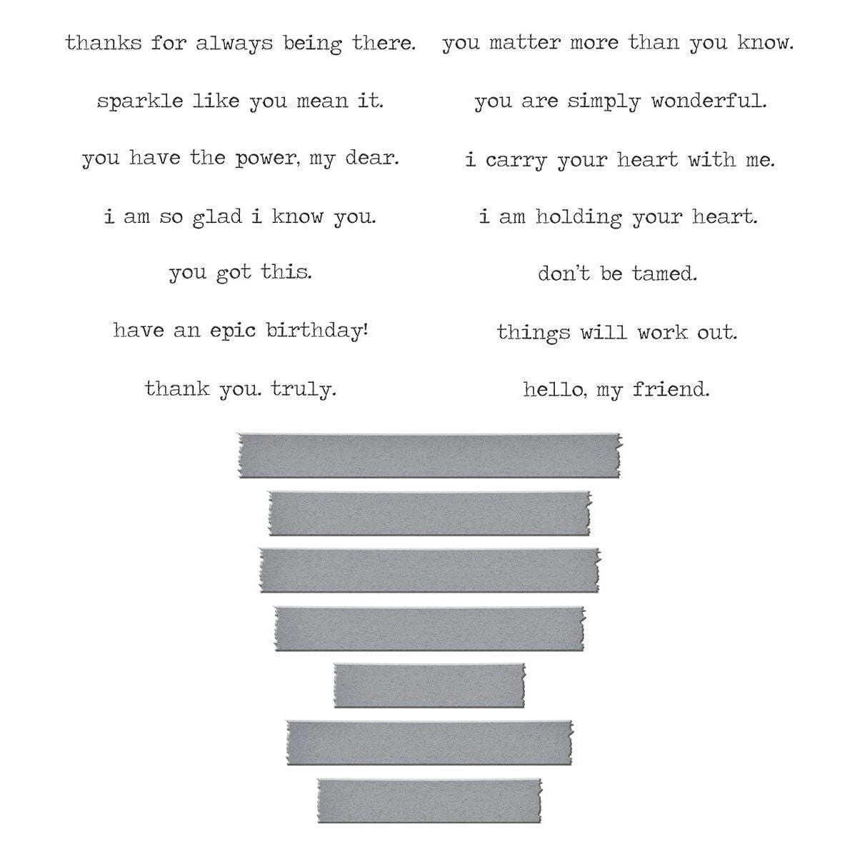 Holding Your Heart Sentiments BetterPress Plates & Die Set From The Collaged Birds Collection By Dina Wakley 3 Holding Your Heart Sentiments BetterPress Plates & Die Set From The Collaged Birds Collection By Dina Wakley - Image 3