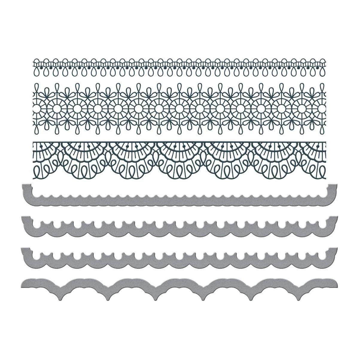 Pressed Lace Borders Press Plate & Die Set From The Vivid Expressions Collection 3 Pressed Lace Borders Press Plate & Die Set From The Vivid Expressions Collection - Image 3