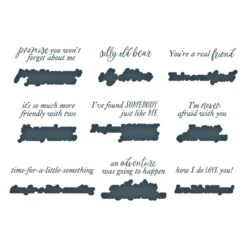 Silly Old Bear Sentiments Press Plate & Die Set From The Say Cheese Classic Pooh Collection In Collaboration With Simple Stories -Woodland Scenics Shop BP 285 Say Cheese Simple Stories Silly Old Bear Sentiments Color 11ded439 9b37 43a5 9261 a682dcc06afc