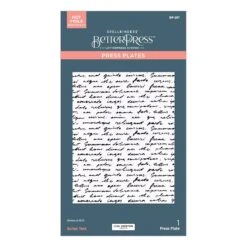 Script Text BetterPress Plate From The Wildflowers Collection By Lisa Horton -Woodland Scenics Shop BP 287 Wildflowers Lisa Horton Script Text Pac