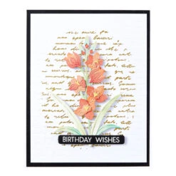 Script Text BetterPress Plate From The Wildflowers Collection By Lisa Horton -Woodland Scenics Shop BP 287 Wildflowers Lisa Horton Script Text Project 1