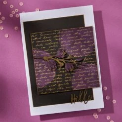 Script Text BetterPress Plate From The Wildflowers Collection By Lisa Horton -Woodland Scenics Shop BP 287 Wildflowers Lisa Horton Script Text Project 3