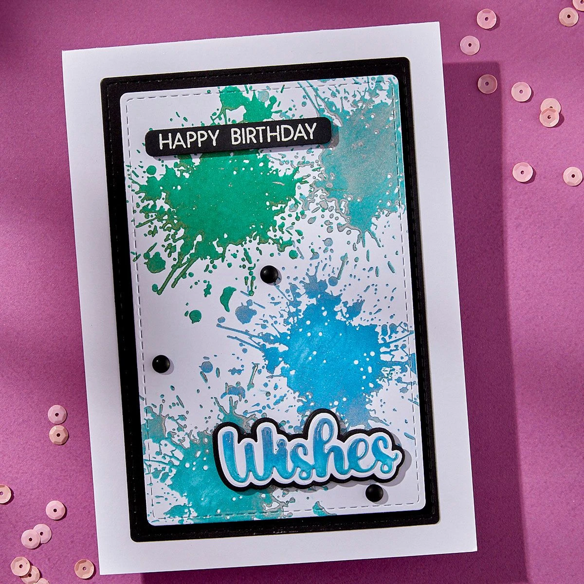 Splatters BetterPress Plate From The Wildflowers Collection By Lisa Horton 2 Splatters BetterPress Plate From The Wildflowers Collection By Lisa Horton - Image 2