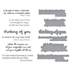 Summer Solstice Garden Sentiments BetterPress Plate & Die Set From The Summer Solstice Garden Collection By Susan Tierney-Cockburn 10 Summer Solstice Garden Sentiments BetterPress Plate & Die Set From The Summer Solstice Garden Collection By Susan Tierney-Cockburn -Woodland Scenics Shop BP 297 Summer Solstice Garden STC Summer Solstice Garden Sentiments Color