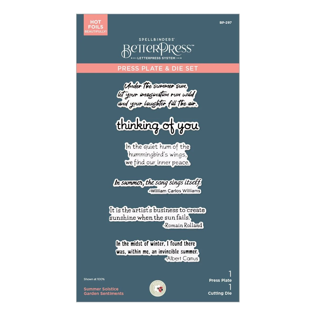 Summer Solstice Garden Sentiments BetterPress Plate & Die Set From The Summer Solstice Garden Collection By Susan Tierney-Cockburn 8 Summer Solstice Garden Sentiments BetterPress Plate & Die Set From The Summer Solstice Garden Collection By Susan Tierney-Cockburn - Image 8