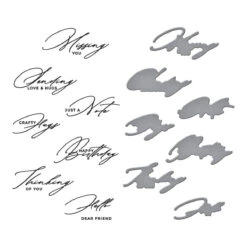 Crafty Hugs Sentiments Press Plate & Die Set From The Yana's Daisies Collection By Yana Smakula -Woodland Scenics Shop BP 298 Yana s Daisies Yana Smakula Crafty Hugs Sentiments Color