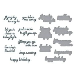 Soaring Sentiments Press Plate & Die Set From The Sky's The Limit Collection By Simon Hurley 11 Soaring Sentiments Press Plate & Die Set From The Sky's The Limit Collection By Simon Hurley -Woodland Scenics Shop BP 303 Skys the Limit Simon Hurley soaring sentiments Color