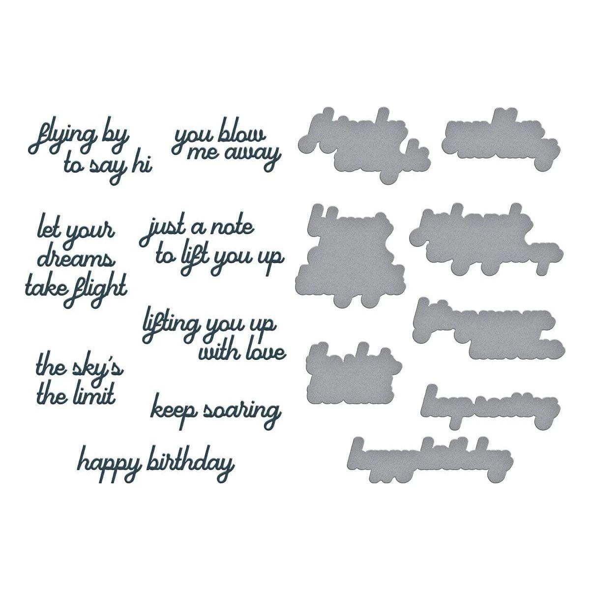 Soaring Sentiments Press Plate & Die Set From The Sky's The Limit Collection By Simon Hurley 3 Soaring Sentiments Press Plate & Die Set From The Sky's The Limit Collection By Simon Hurley - Image 3