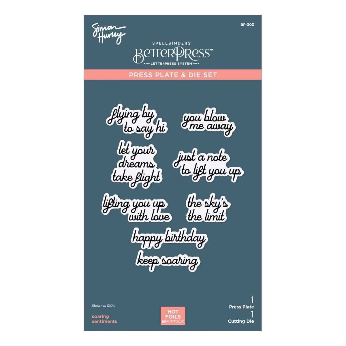 Soaring Sentiments Press Plate & Die Set From The Sky's The Limit Collection By Simon Hurley 9 Soaring Sentiments Press Plate & Die Set From The Sky's The Limit Collection By Simon Hurley - Image 9