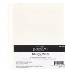 Bisque BetterPress A2 Cotton Card Panels- 25 Pack