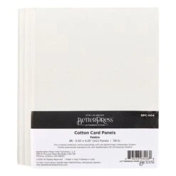 Pebble BetterPress A2 Cotton Card Panels- 25 Pack