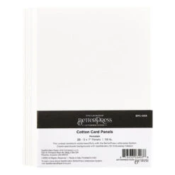 Porcelain BetterPress A7 Cotton Card Panels- 25 Pack
