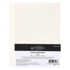 Bisque BetterPress A7 Cotton Card Panels- 25 Pack
