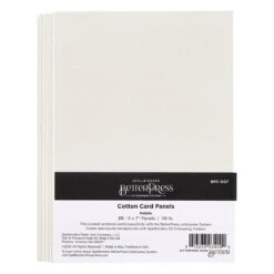 Pebble BetterPress A7 Cotton Card Panels- 25 Pack