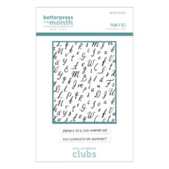 From A To Z -BetterPress Plate Of The Month -Woodland Scenics Shop BPOM MAY25 Product 1200x1200 Pac