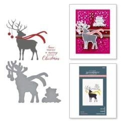 Dashing Reindeer Registration Press Plate & Die Set From The Home For The Holidays Collection