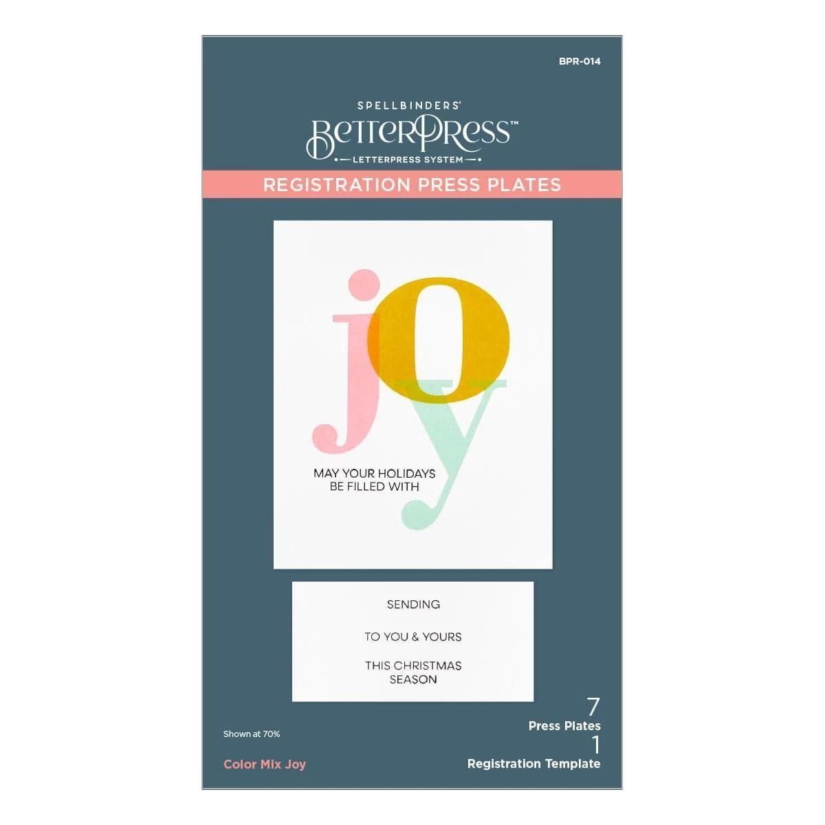 Color Mix Joy Registration Press Plates From The Home For The Holidays Collection 6 Color Mix Joy Registration Press Plates From The Home For The Holidays Collection - Image 6