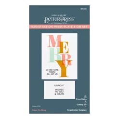 Color Mix Merry Registration Press Plates From The Home For The Holidays Collection -Woodland Scenics Shop BPR 016 Home for the Holidays Color Mix Merry Pac