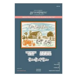 Farm Sweet Farm Registration BetterPress Plate & Die Set From The Justine's Farm Collection By Justine Dvorak -Woodland Scenics Shop BPR 019 Justine s Farm Justine Dvorak Farm Sweet Farm Pac