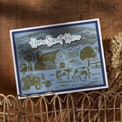 Farm Sweet Farm Registration BetterPress Plate & Die Set From The Justine's Farm Collection By Justine Dvorak -Woodland Scenics Shop BPR 019 Justine s Farm Justine Dvorak Farm Sweet Farm Project 6