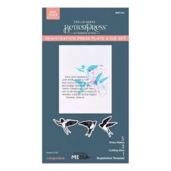 Collaged Birds BetterPress Plates & Die Set From The Collaged Birds Collection By Dina Wakley -Woodland Scenics Shop BPR 024 Collaged Birds Dina Wakley Collaged Birds Pac