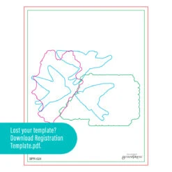 Collaged Birds BetterPress Plates & Die Set From The Collaged Birds Collection By Dina Wakley -Woodland Scenics Shop BPR 024 Collaged Birds Dina Wakley Collaged Birds Registration Template