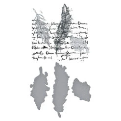 Feather Dream BetterPress Plates & Die Set From The Collaged Birds Collection By Dina Wakley 13 Feather Dream BetterPress Plates & Die Set From The Collaged Birds Collection By Dina Wakley -Woodland Scenics Shop BPR 025 Collaged Birds Dina Wakley Feather Dream Color