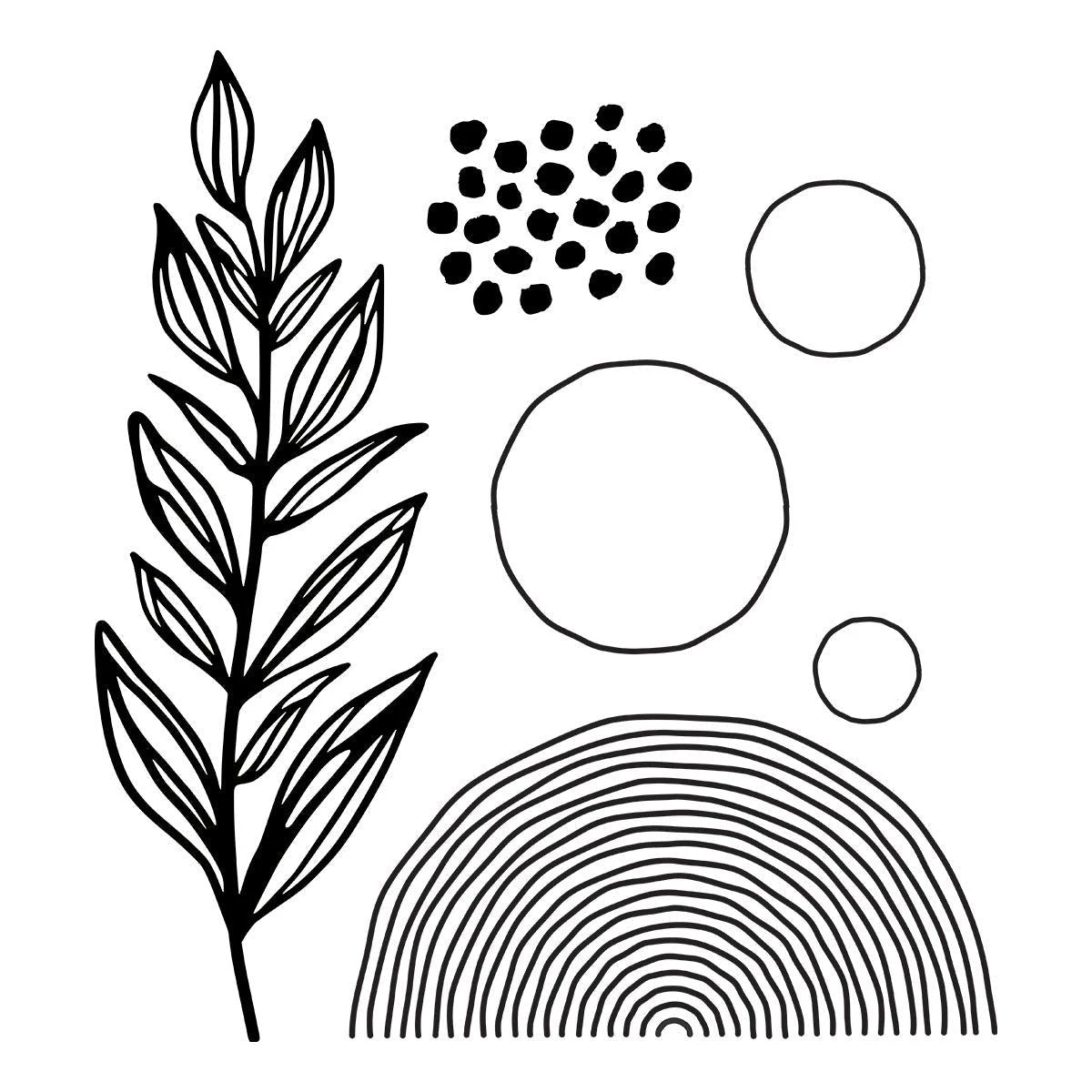 Flourishing BetterPress Plates From The Modern Botanicals Collection By Dina Wakley 6 Flourishing BetterPress Plates From The Modern Botanicals Collection By Dina Wakley - Image 6