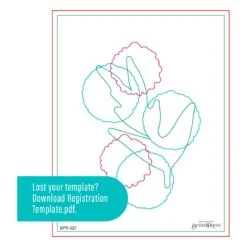 Growing Betterpress Plates & Die Set From The Modern Botanicals Collection By Dina Wakley -Woodland Scenics Shop BPR 027 Modern Botanicals Dina Wakley Growing Registration Template