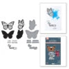 Butterfly Silhouettes Registration Press Plate & Die Set From The Wildflowers Collection By Lisa Horton