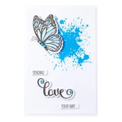 Butterfly Silhouettes Registration Press Plate & Die Set From The Wildflowers Collection By Lisa Horton -Woodland Scenics Shop BPR 028 Wildflowers Lisa Horton Butterfly Silhouettes Project 1