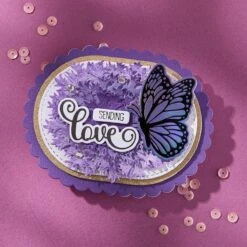 Butterfly Silhouettes Registration Press Plate & Die Set From The Wildflowers Collection By Lisa Horton -Woodland Scenics Shop BPR 028 Wildflowers Lisa Horton Butterfly Silhouettes Project 2