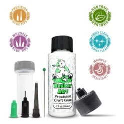 Bearly Art Mini 2 Fl Oz Precision Craft Glue + Tip Kit