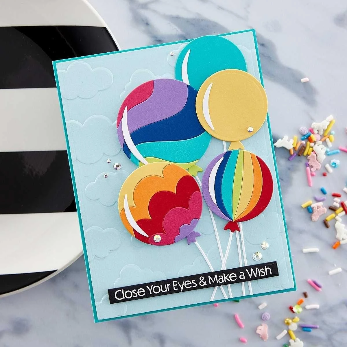 Color Block Balloons Etched Dies From The Birthday Celebrations Collection 2 Color Block Balloons Etched Dies From The Birthday Celebrations Collection - Image 2