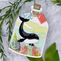 Whale In A Bottle - Large Die Of The Month -Woodland Scenics Shop Bonnie.Crane .2023.DOML .June