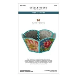 Vintage Handcrafted Hexagon Base And Side Bowl Deep Etched Dies From The Christmas Flea Market Finds Collection By Cathe Holden -Woodland Scenics Shop CH 015 Deep Etch Dies Cathe Holden Vintage Handcrafted Hexagon Base and Side Bowl Pac