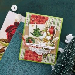 Christmas Velvet 6 X 9-inch Paper Pad From The Christmas Flea Market Finds Collection By Cathe Holden -Woodland Scenics Shop CH 021 Christmas Flea Market Find Cathe Holden Home for the Holidays Project 1 b0a4a5cd 8502 4e07 90a7 157779ef24fa