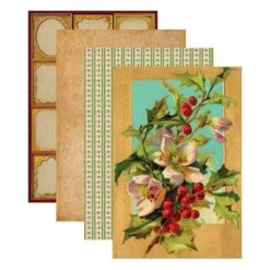 Christmas Velvet 6 X 9-inch Paper Pad From The Christmas Flea Market Finds Collection By Cathe Holden -Woodland Scenics Shop CH 022 Christmas Flea Market Find Cathe Holden Christmas Velvet Product 2